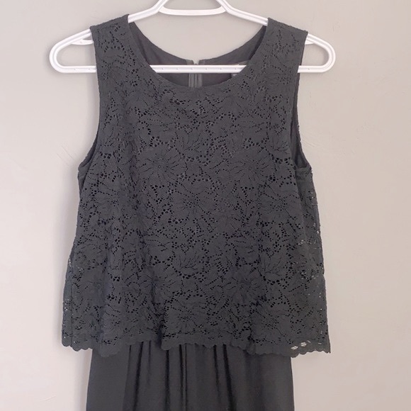 UNIQLO Black Jumpsuit with Lace Top Sleeveless - Picture 2 of 15